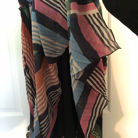 NWOT SAYLOR Lia Dress In Multi Stripe Size Large - Picture 4 of 7